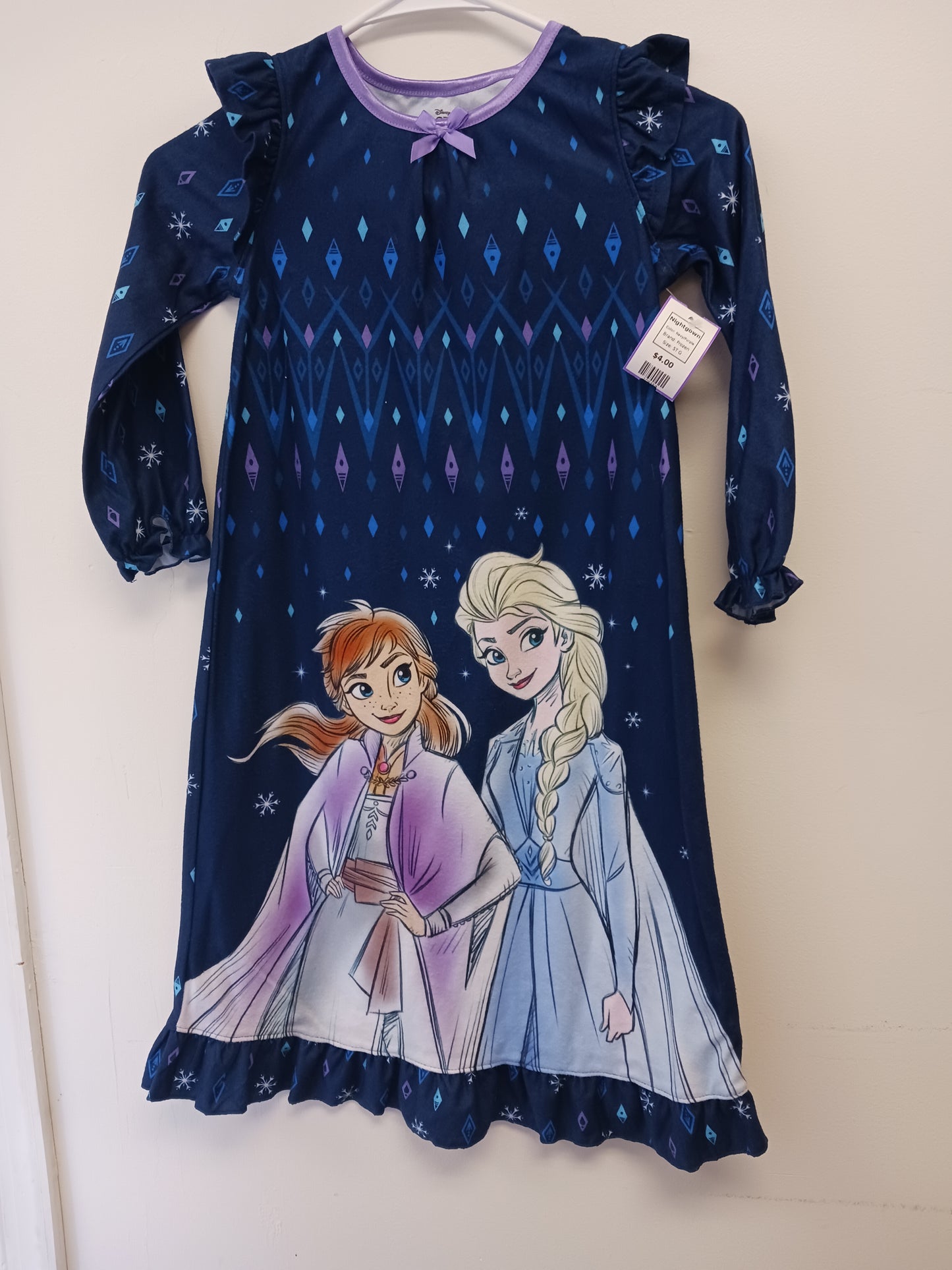 Navy/Purple Frozen Nightgown, 5T G
