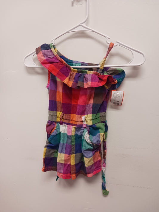mulit Wonder Nation Plaid One Piece Outfit, 4T G