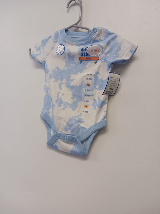 blue Garanimals Good Times roll Onesie 0/3m, NB B