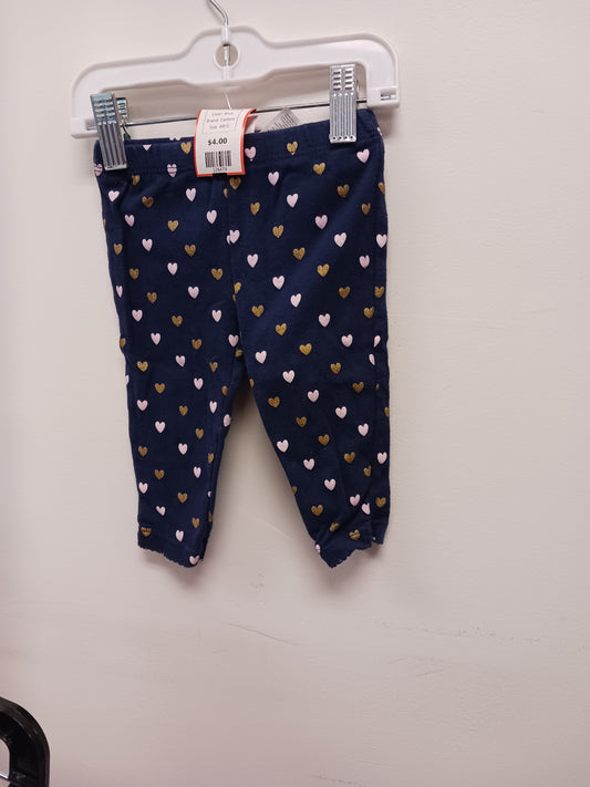 Blue Carters Heart Pants, 6M G