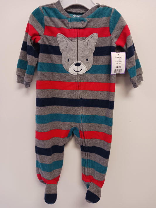 Colorful Striped Carters Sleeper, 3M B