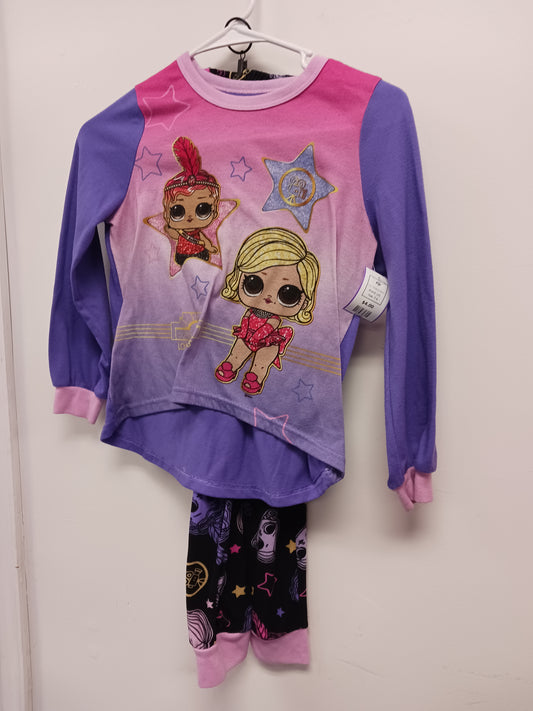 Pink/Purple/Black LOL Pjs, 7 G