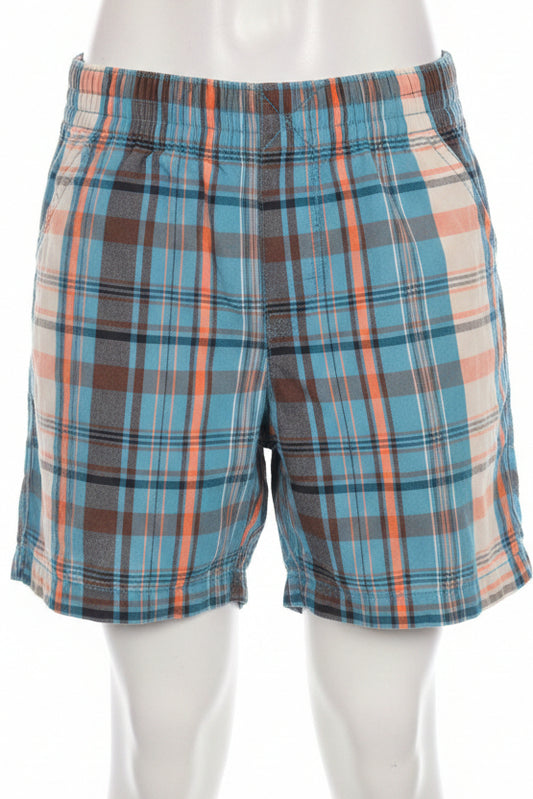 Blue/Brown/Orange/White Plaid Garanimals Shorts, 18M B