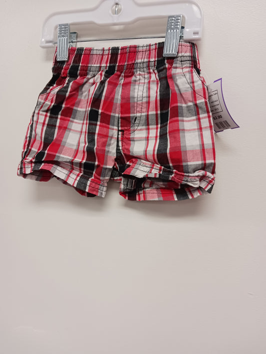 red/black Garanimals Plaid Shorts 3-6m, 3M B