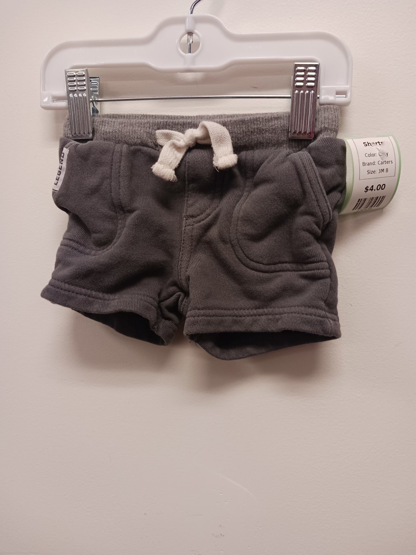 Grey Carters Shorts, 3M B
