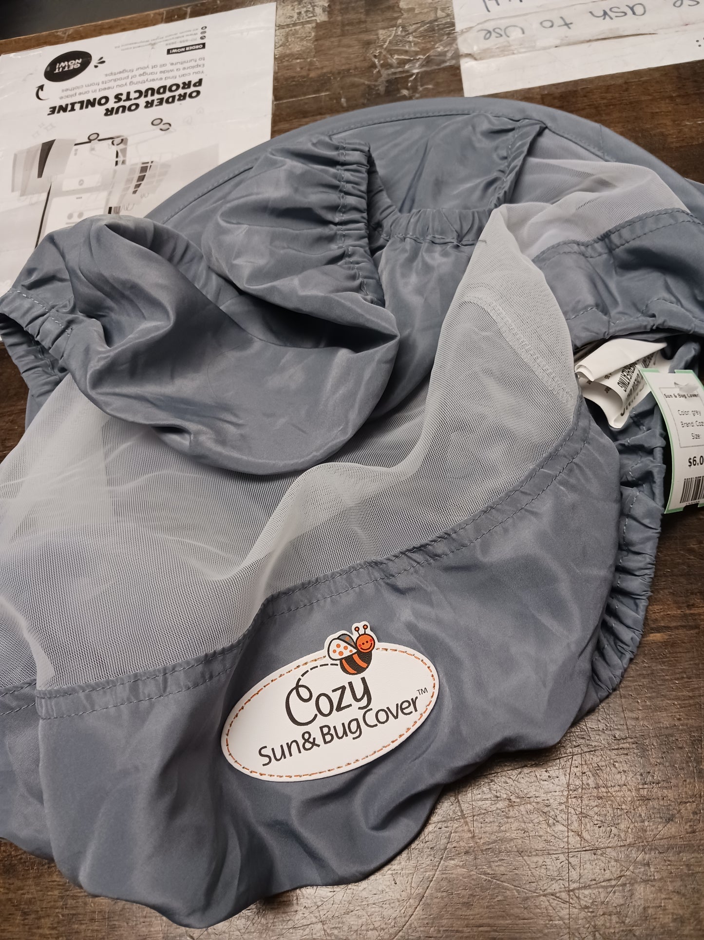 grey Cozy Sun & Bug Cover