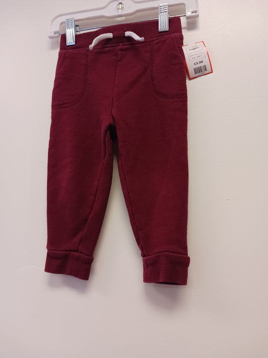 Burgandy Garanimals Joggers, 18M G