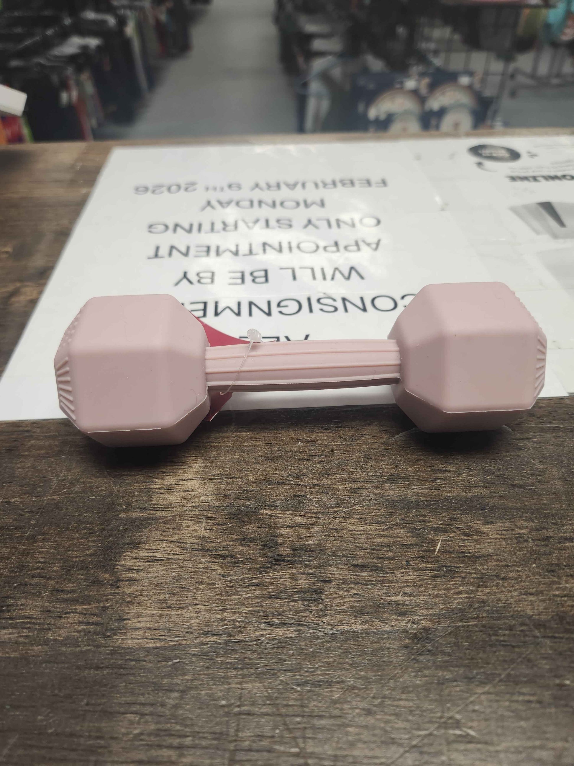 Pink Giftty Teething Barbell