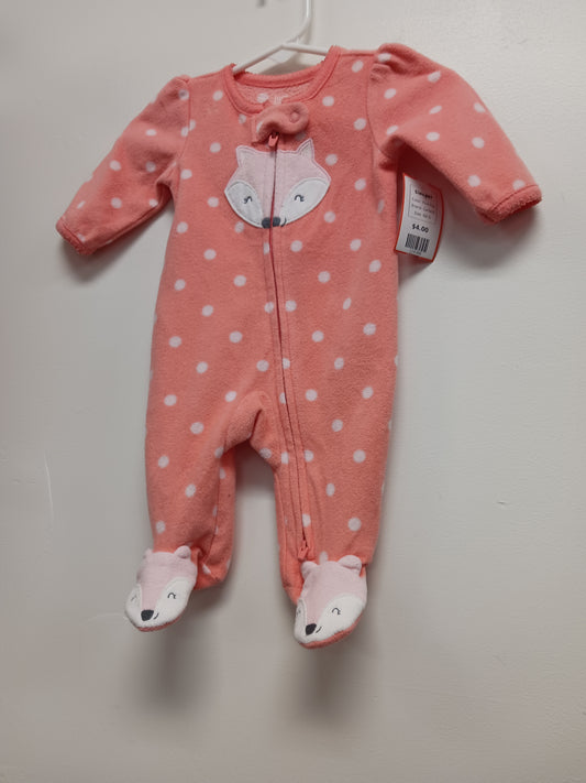 Pink Fox Carters Sleeper, NB G