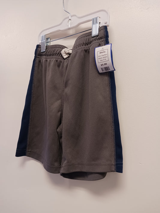 Grey/Navy Carters Shorts, 4T B