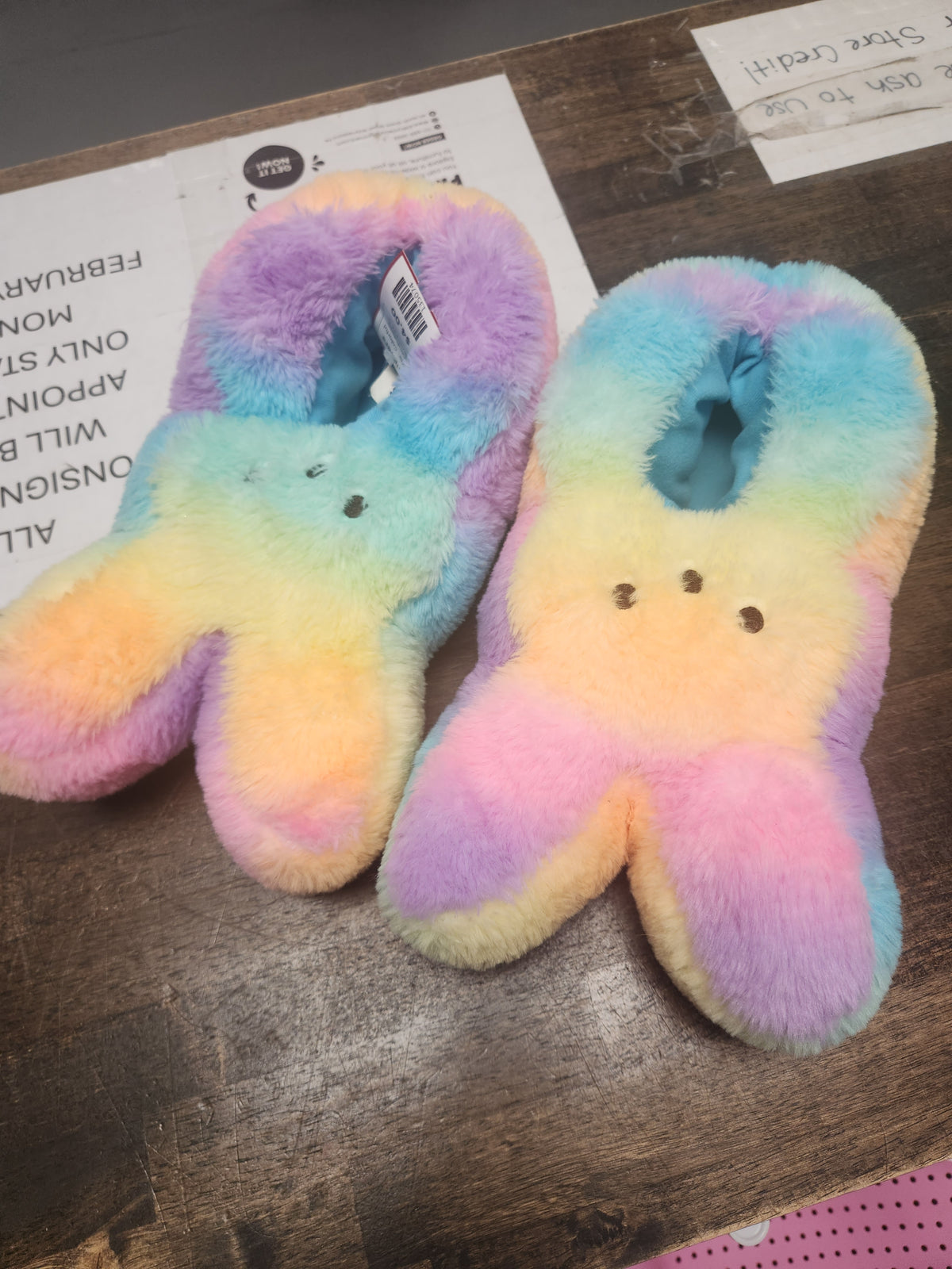 Colorful Peep Slippers, 13Y G