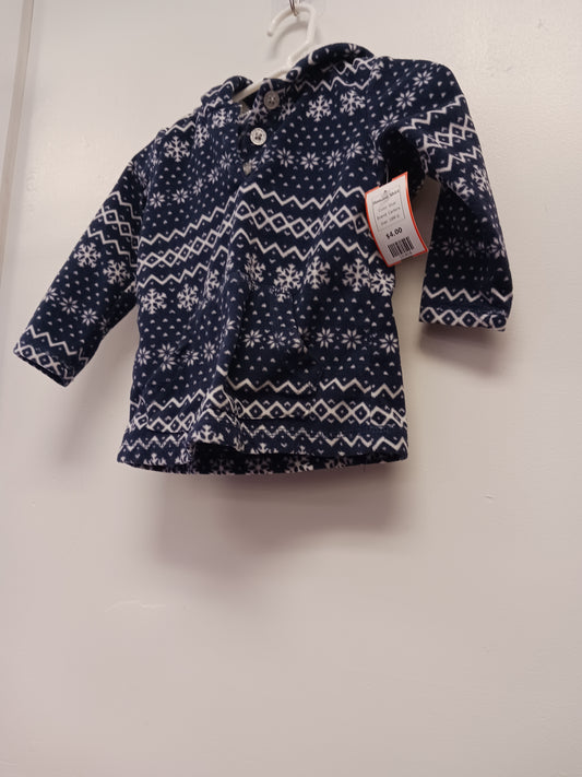 blue Carters Hooded Shirt, 18M G