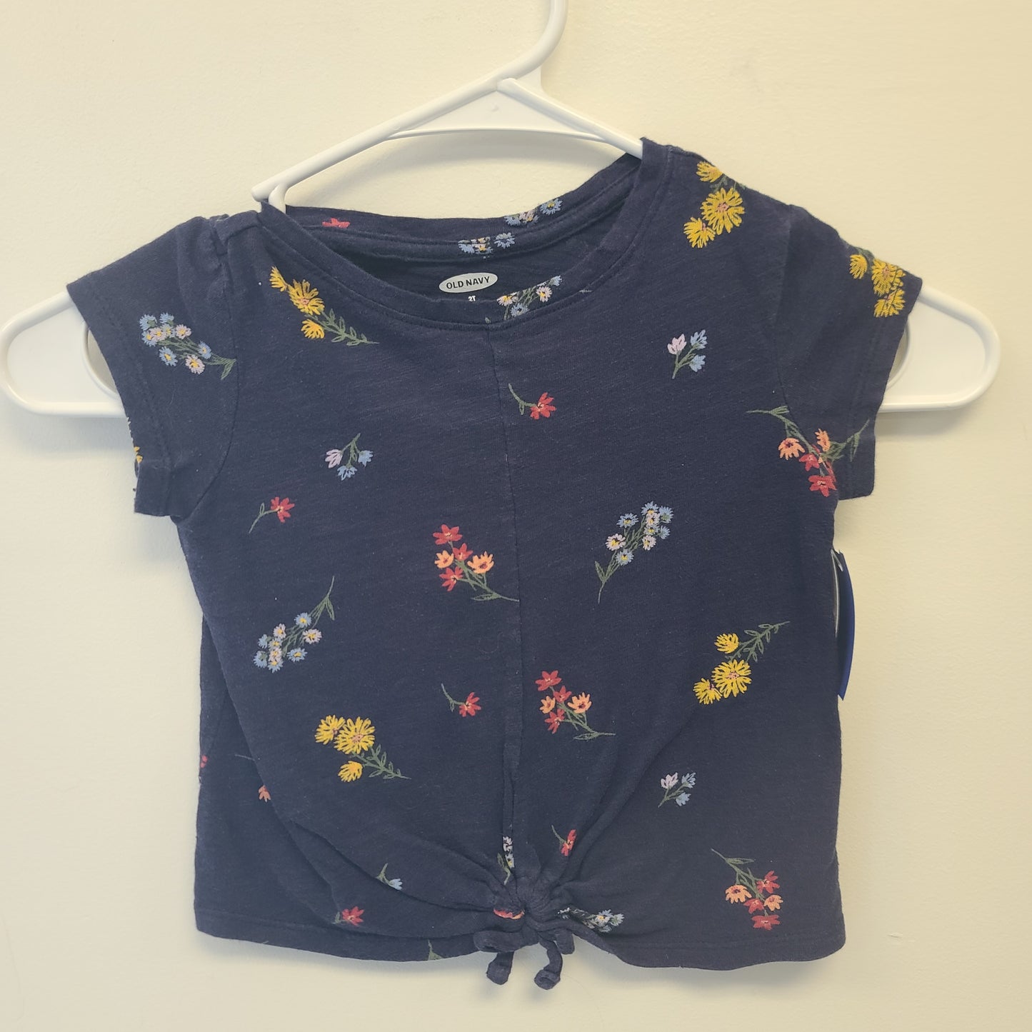Navy Flower Old Navy Shirt, 2T G