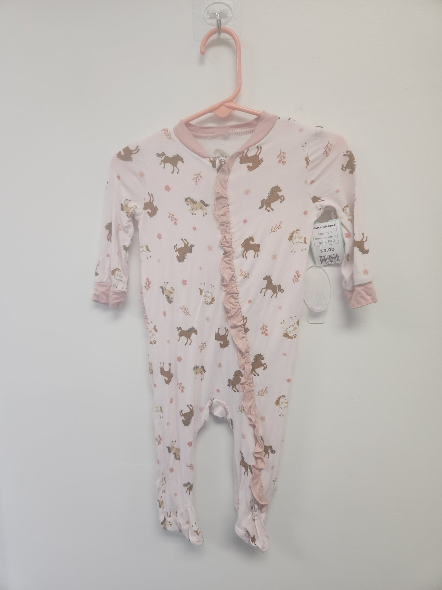 Pink Mineberry Horse Sleeper, 3-6M G