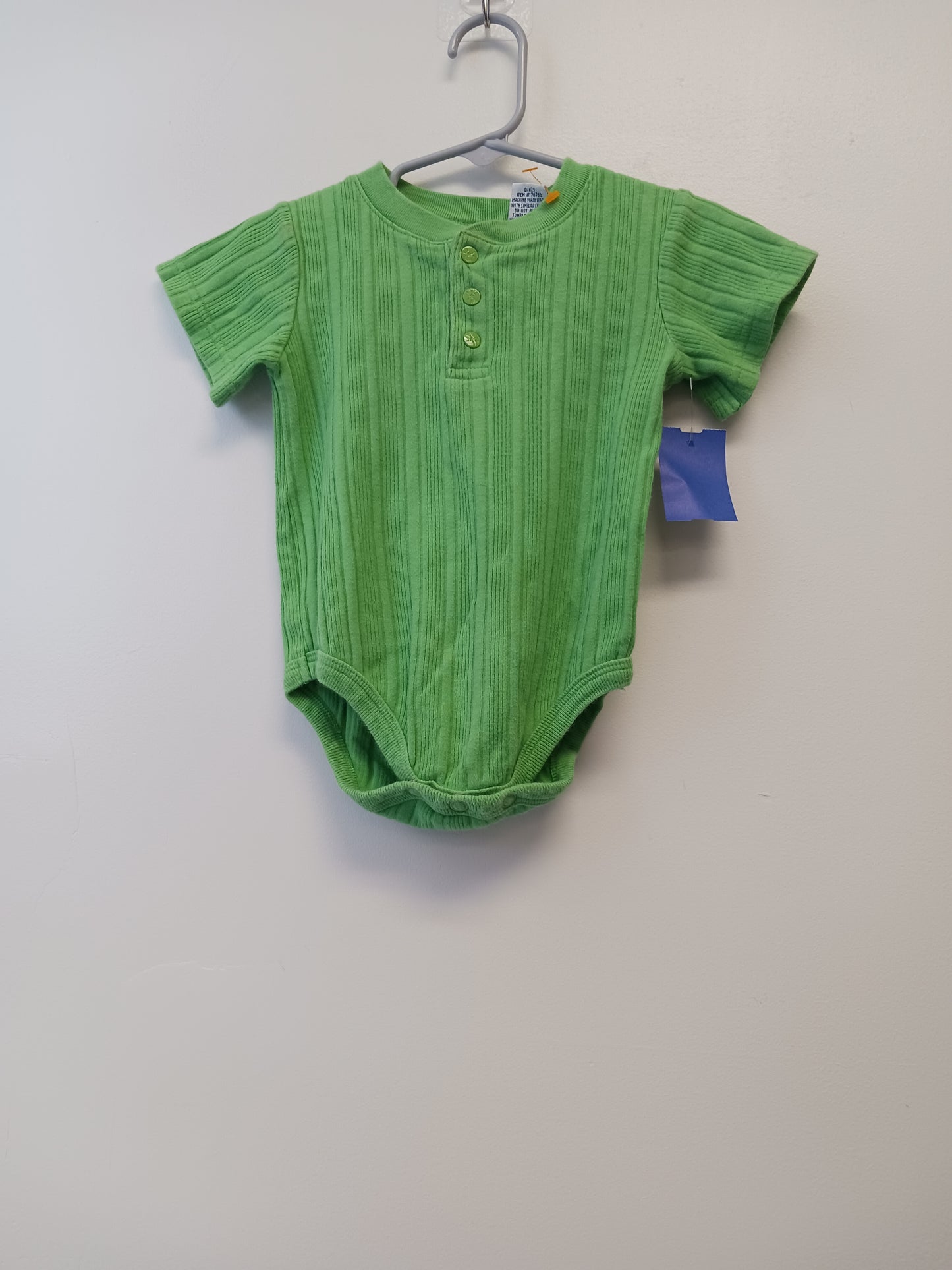 green TKS Basics Button Onesie, 12M B