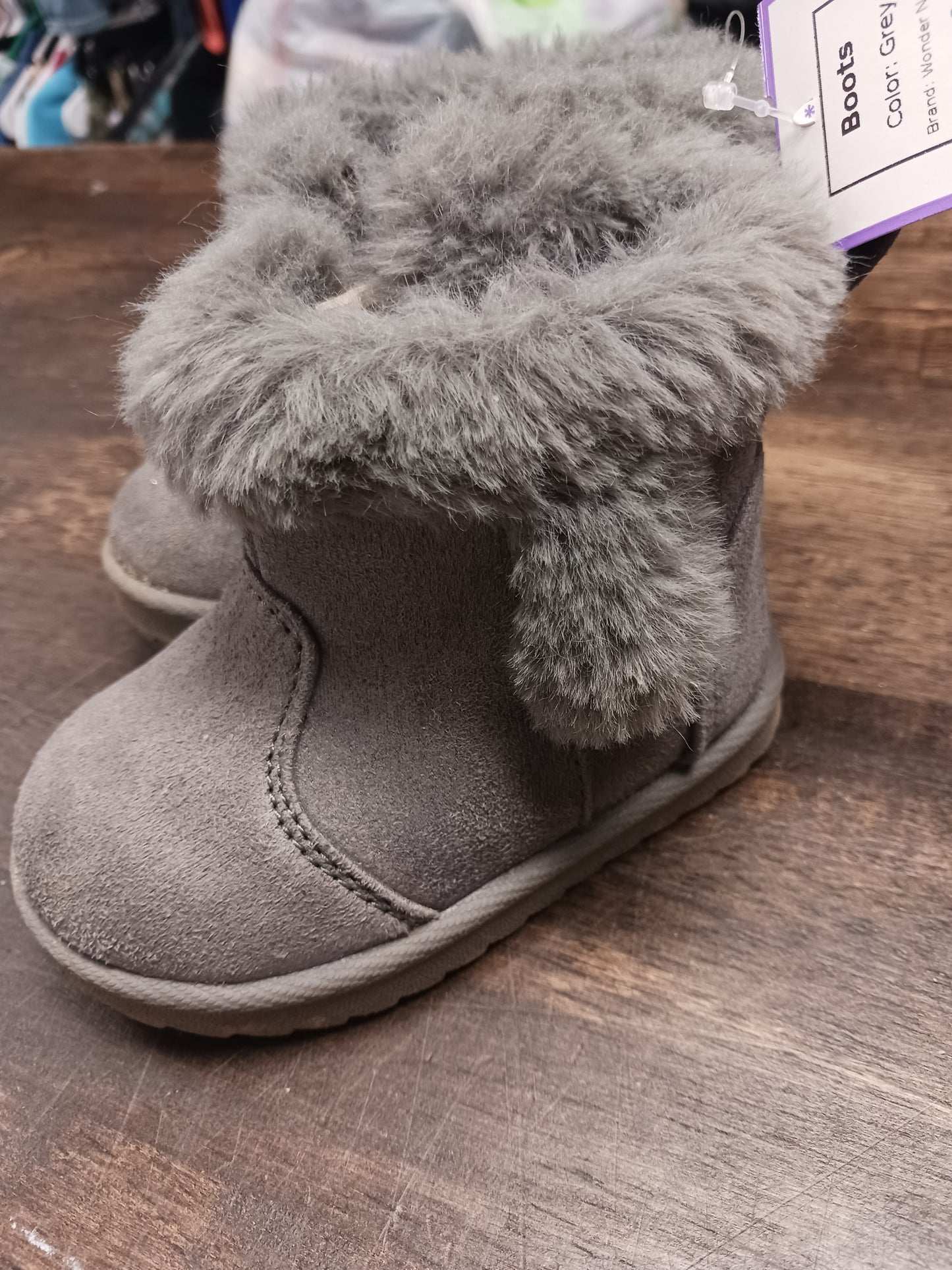 Grey Wonder Nation Boots, 3 G