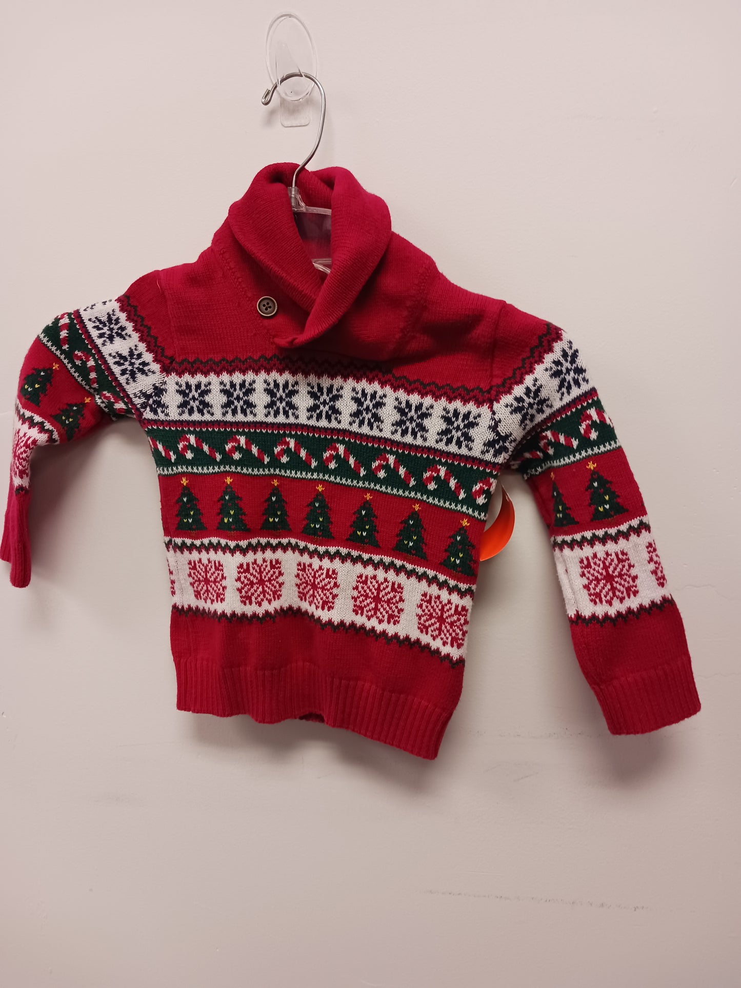 Red/Green/White Christmas Childrens Place Sweater, 2T B