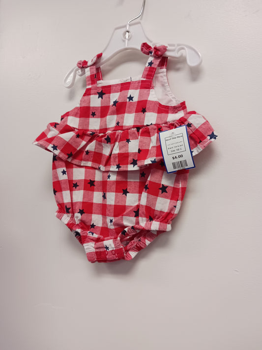 Red/White/Blue Star Cat & Jack Short One Piece, NB G