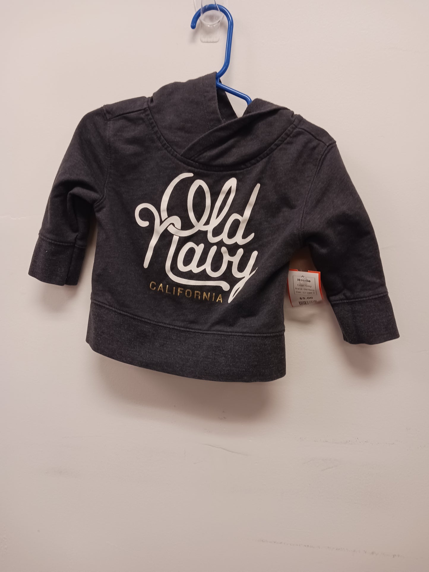 Grey Old Navy Hoodie, 12-18M G