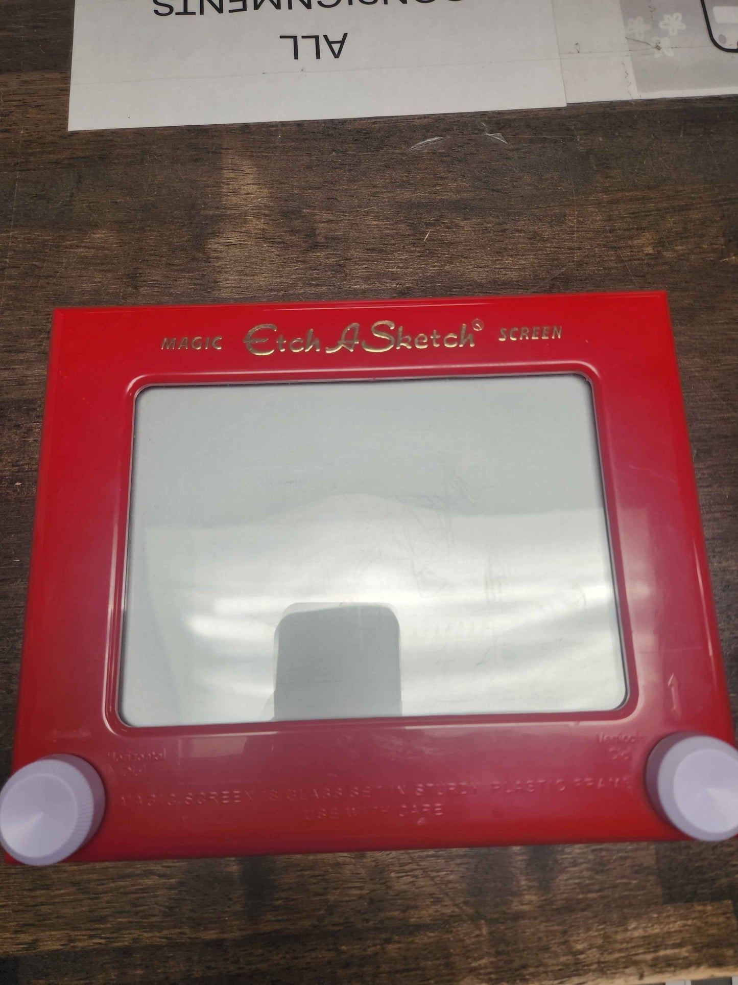 Red Etch A Sketch Big Board