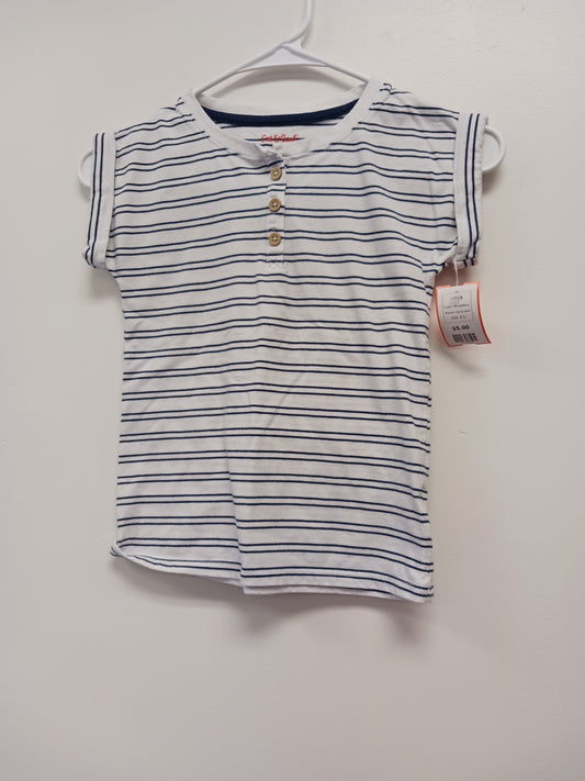 White/Navy Cat & Jack Shirt, 6 G