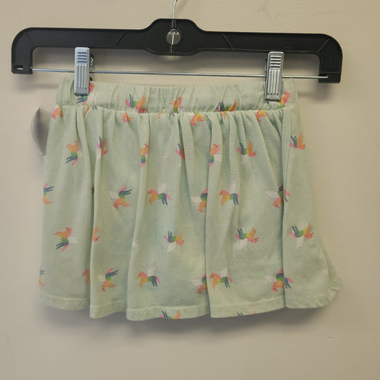 green Cat & Jack Unicorn Skort, 6 G