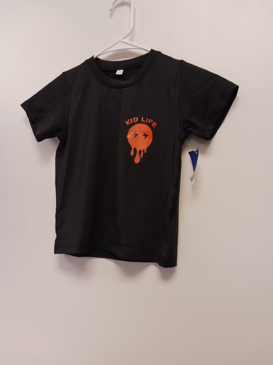 Black shein Kid Life Tshirt, 2T B