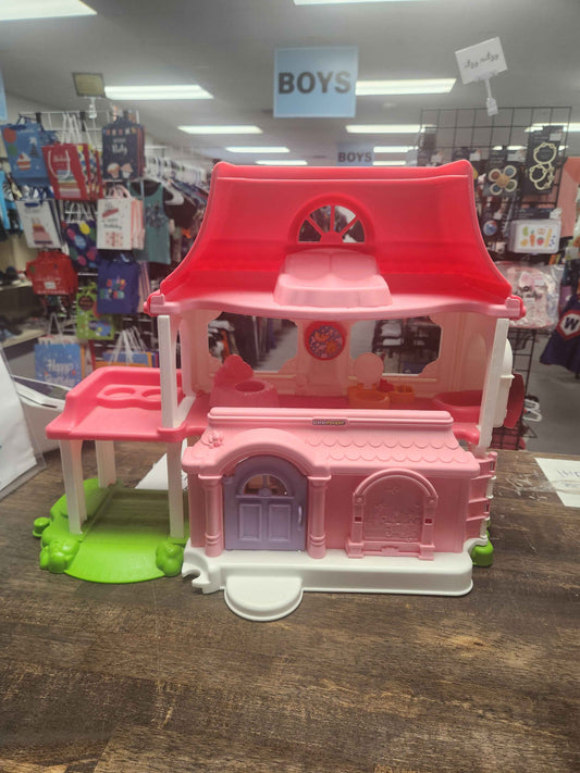 Pink/White Fisher Price Little People Play House