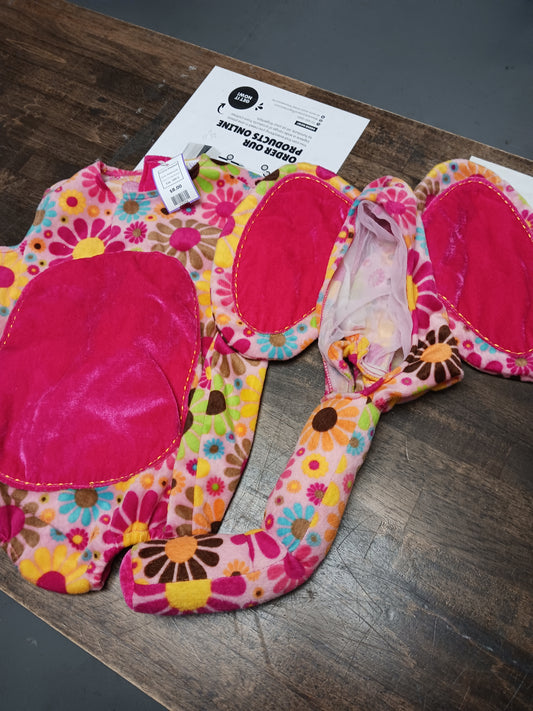 Pink/Colorful Princess Paradise Groovy Elephant, 18M G