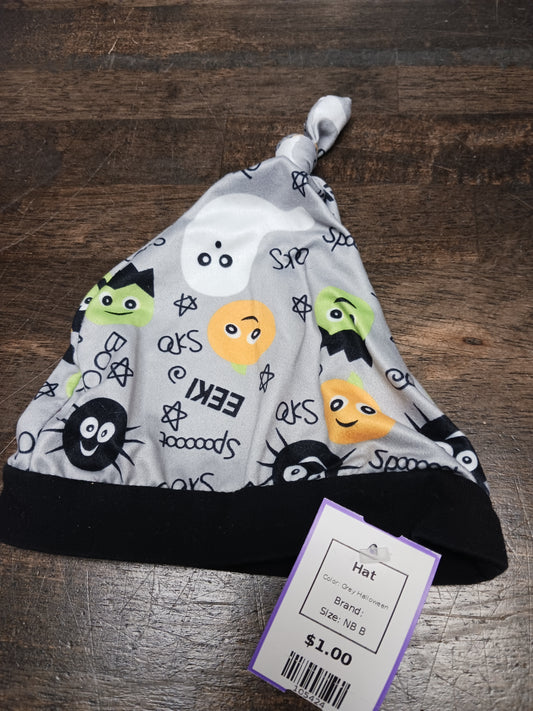 Grey Halloween  Hat, NB B