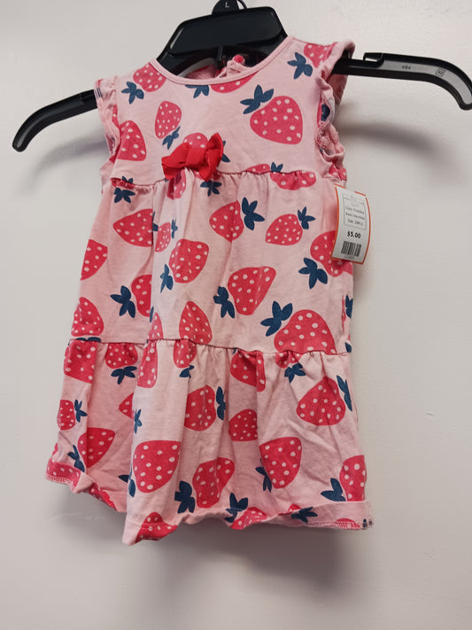 Pink/Red Child of Mine 2 Piece Strawberry Dress, 18M G