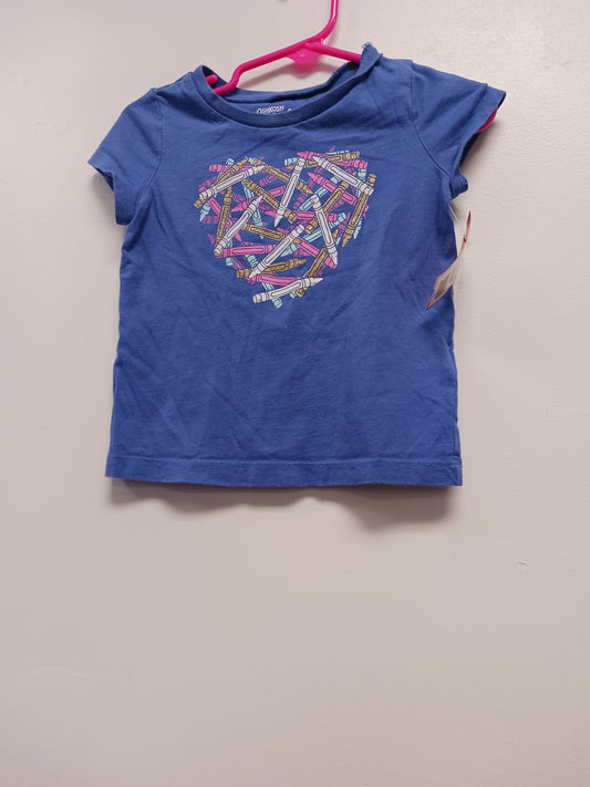 Blue OshKosh Crayon Tshirt, 18M G