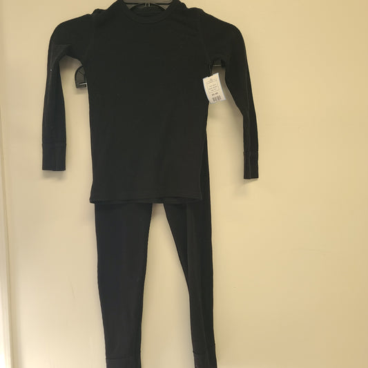 Black athletic Thermal Underwear 2 piece, 8 B