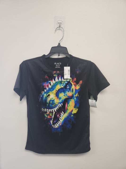Black/Colorful Dino Childrens Place Shirt, 7 B