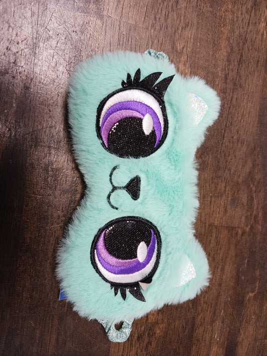 Green  Kitty Sleep Mask