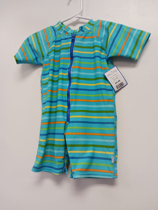 striped I Play One Piece swim suit, 6M B