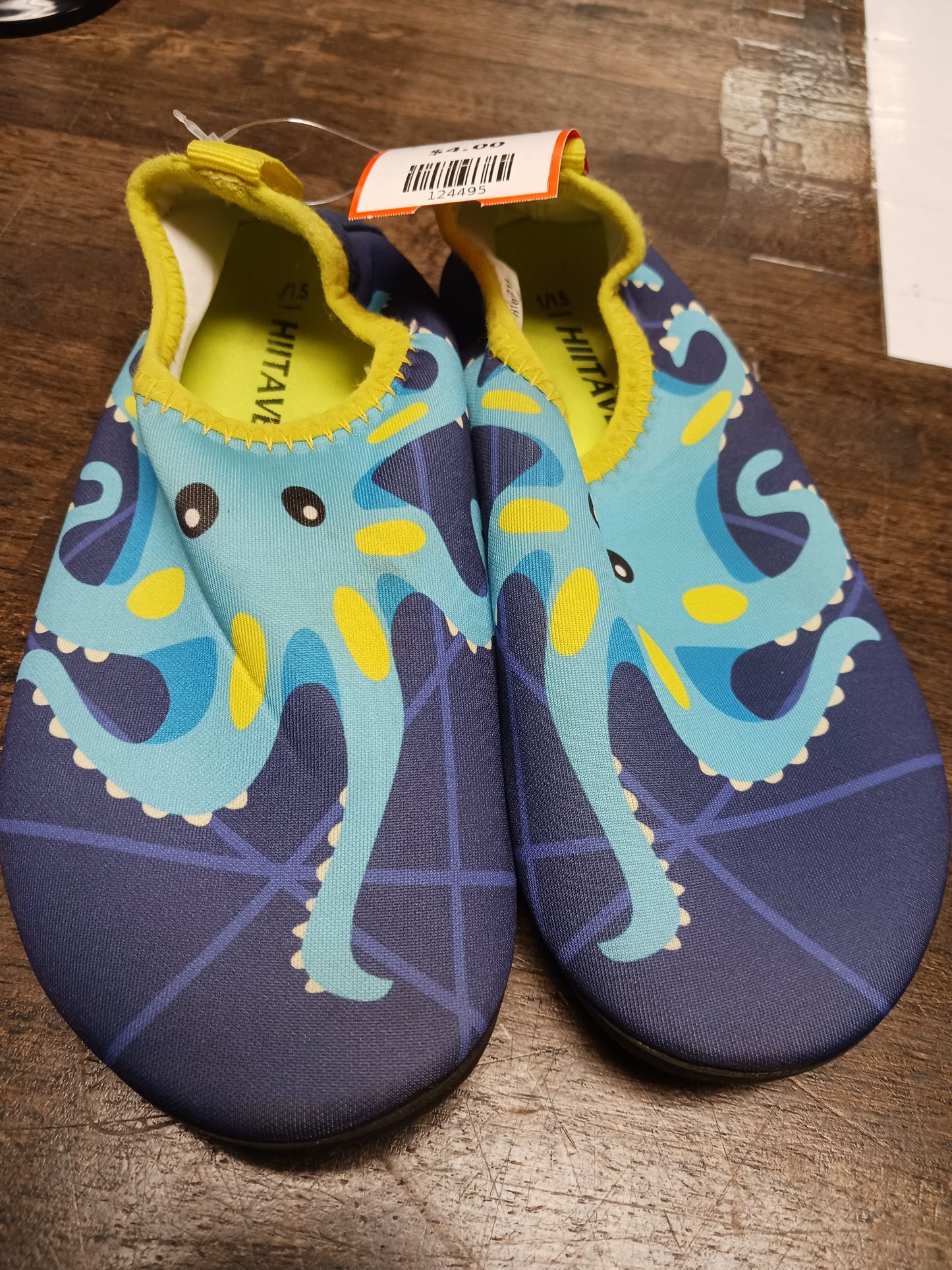 Blue Octopus Hiitave Water Shoes, 1/1.5Y B