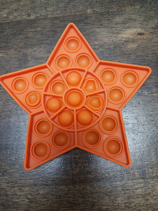 Orange  Star Pop it