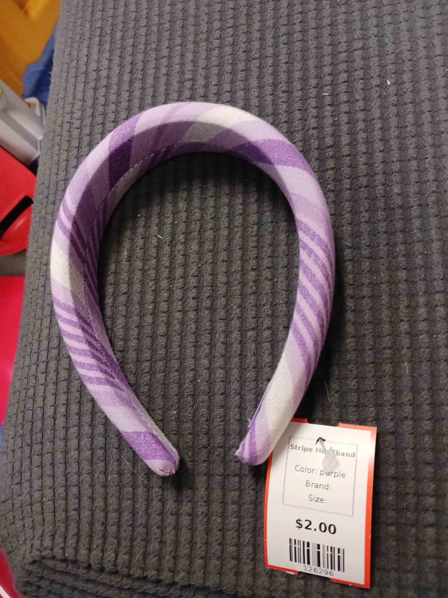 purple  Stripe Headband
