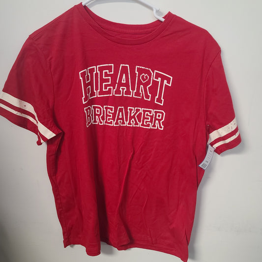 Red/White Heart Breaker Way To Celebrate Shirt, 14 B