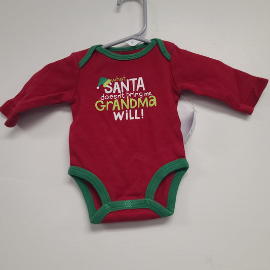 red Carters Christmas Onesie, NB B