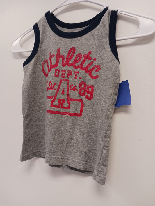 Grey/Black/Red Childrens Place Tank Top, 4T B