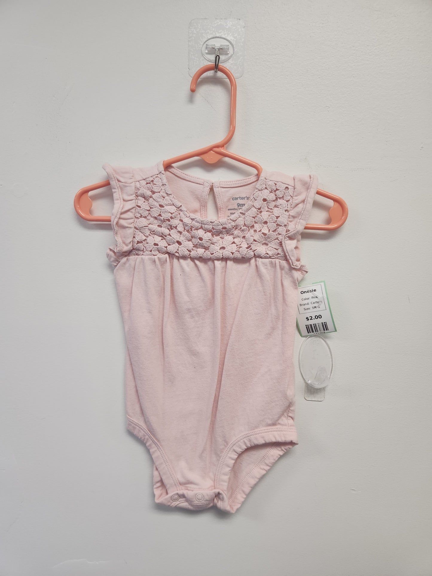 Pink Carters Onesie, 9M G