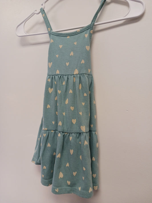 Blue/White Heart Cat & Jack Dress, 3T G