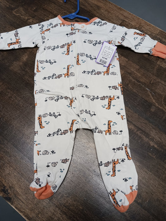 white Gerber Animals Sleeper 3-6m, 3M B