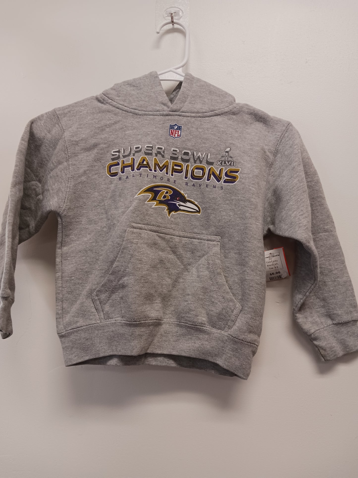 grey NFL Ravens Hoodie, 4 B