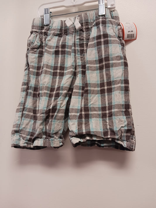 Blue/Grey/White Plaid Jumping Bean Shorts, 7 B