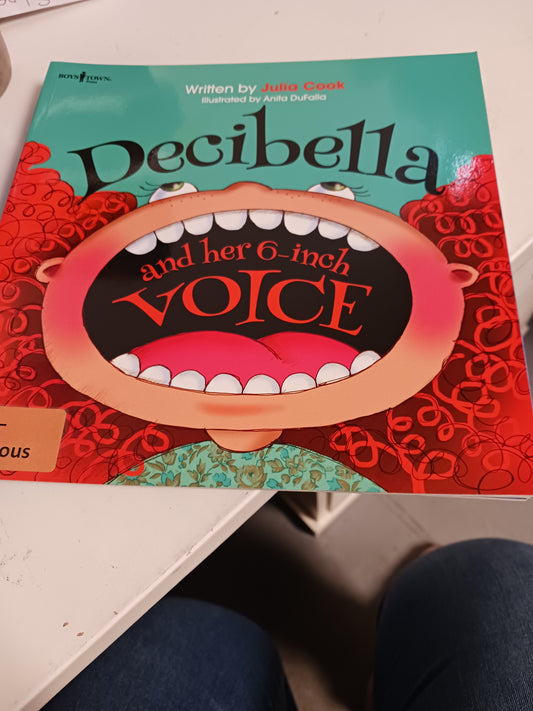 Decibella and her 6 inch voice book