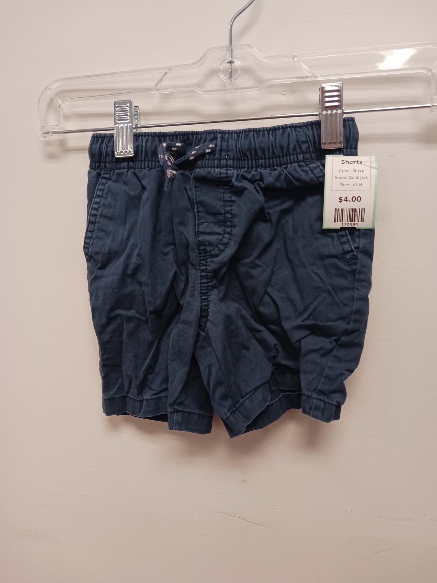 Navy Cat & Jack Shorts, 3T B