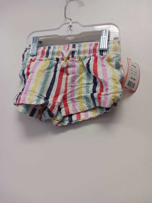 White/Colorful Striped OshKosh Shorts, 18M G